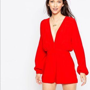 Motel Rocks Red Romper (L)
